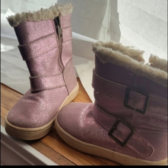 Purple sparkly toddler boots size 8 - Picture 2 of 3